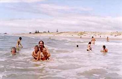 New Zealand naturist beach — Papamoa Sea