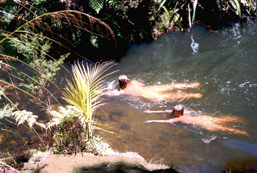 New Zealand naturist beach — Waitakere Swim
