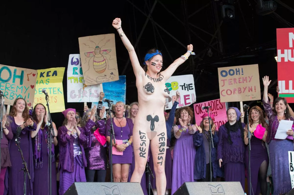 Glastonbury Festival — Festival Goers Enjoy Glastonbury 2017